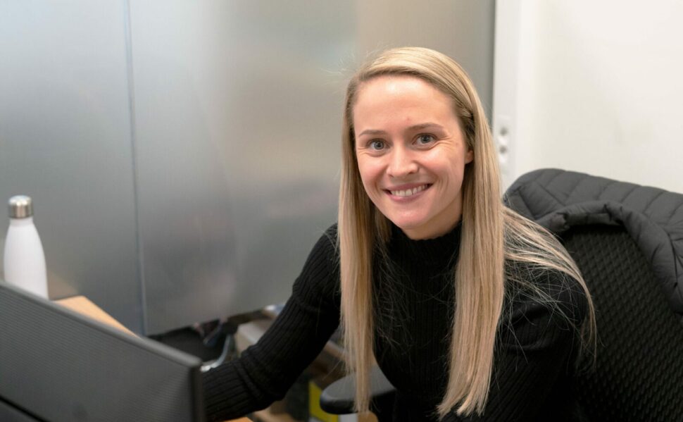 Maren Sæther in her office