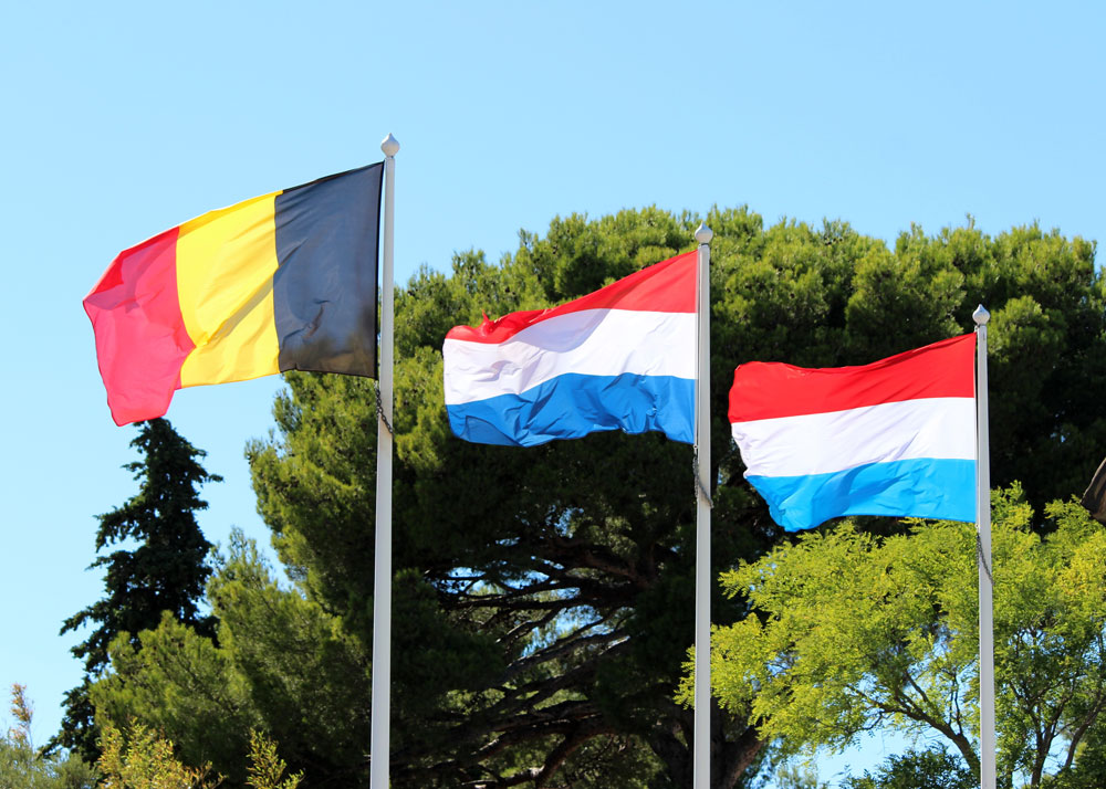 Belgian, Dutch and Luxemburg flag